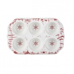 Country Estate Muffin Dish - Winter Frolic  Measurements: 7.5\W x 1.5\H x 12.25\L
Made in: Portugal
Made of: Ceramic

Care:  Dishwasher, Oven, Microwave, and Freezer Safe 


